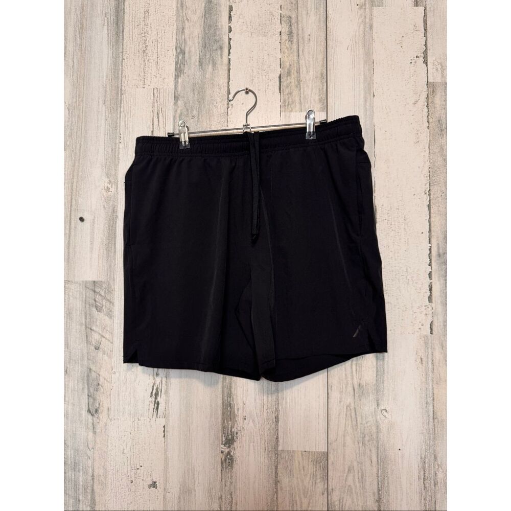 Quick-Dry Black Athletic Shorts Size L Stretch Running Gym Activewear